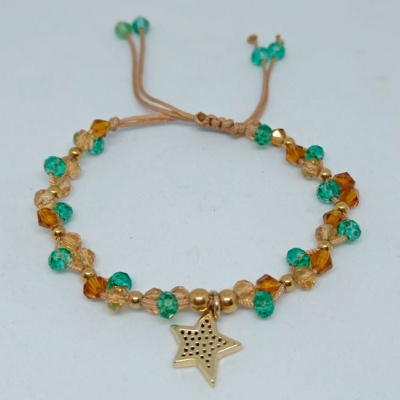 Pulsera estrella verde