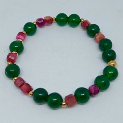 Pulsera elástica verde