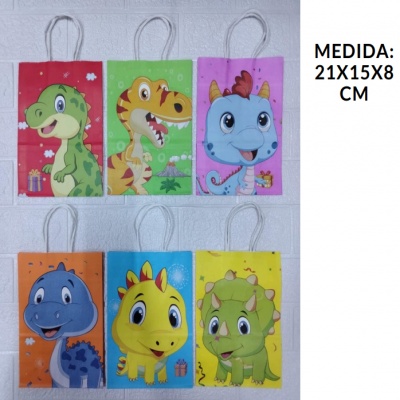 BOLSA DE REGALO DINOSAURIO